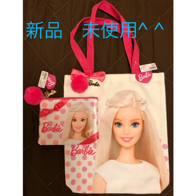 Barbie(バービー)のバービー(Barbie)　トートバッグ&フラットポーチ　セット レディースのバッグ(トートバッグ)の商品写真