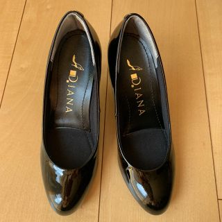 ダイアナ(DIANA)の美品　ダイアナ黒パンプス(ハイヒール/パンプス)