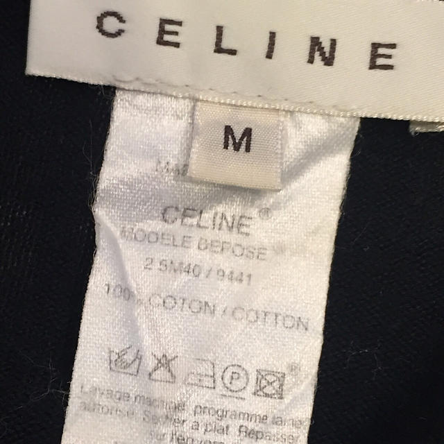 celine(セリーヌ)のCELINE セリーヌ コットン カーディガン ネイビー  SIZE M レディースのトップス(カーディガン)の商品写真