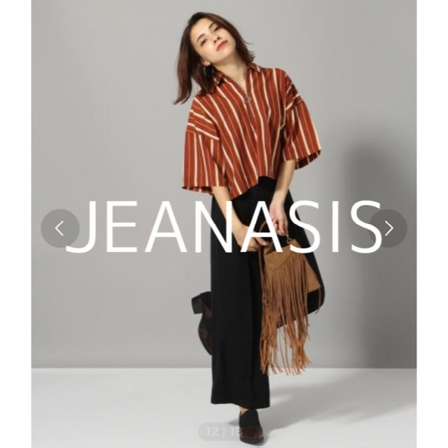 JEANASIS(ジーナシス)のジーナシス　ハーフジップシャツ レディースのトップス(シャツ/ブラウス(半袖/袖なし))の商品写真