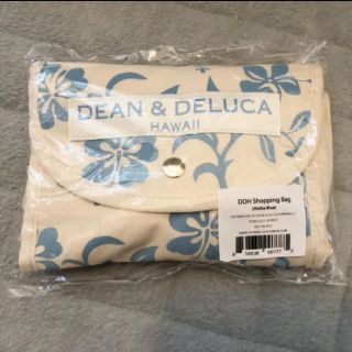 ディーンアンドデルーカ(DEAN & DELUCA)の新品未使用dean&delucaエコバッグアロハ柄ブルー(エコバッグ)