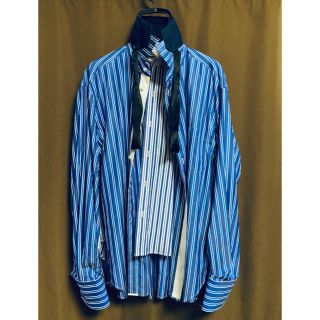 サカイ(sacai)のsacai 20ss ストライプレイヤード シャツ サカイ(シャツ)