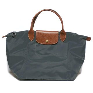 ロンシャン(LONGCHAMP)のロンシャン　ハンドバッグM ガンメタル　新品(ハンドバッグ)