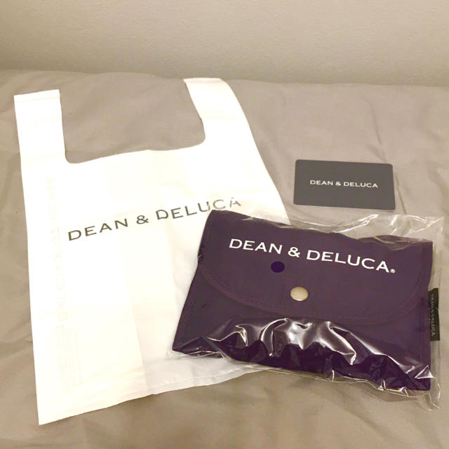 DEAN & DELUCA(ディーンアンドデルーカ)の京都限定 DEAN&DELUCA ディーン＆デルーカ エコバッグ パープル　紫 レディースのバッグ(エコバッグ)の商品写真