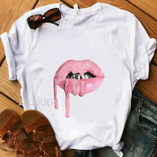 ザラ(ZARA)の新品💋カイリージェンナーリップトップス(Tシャツ(半袖/袖なし))