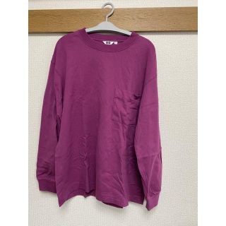 ユニクロ(UNIQLO)のk-c様専用！UNIQLO 紫ロンT カットソー(Tシャツ/カットソー(七分/長袖))