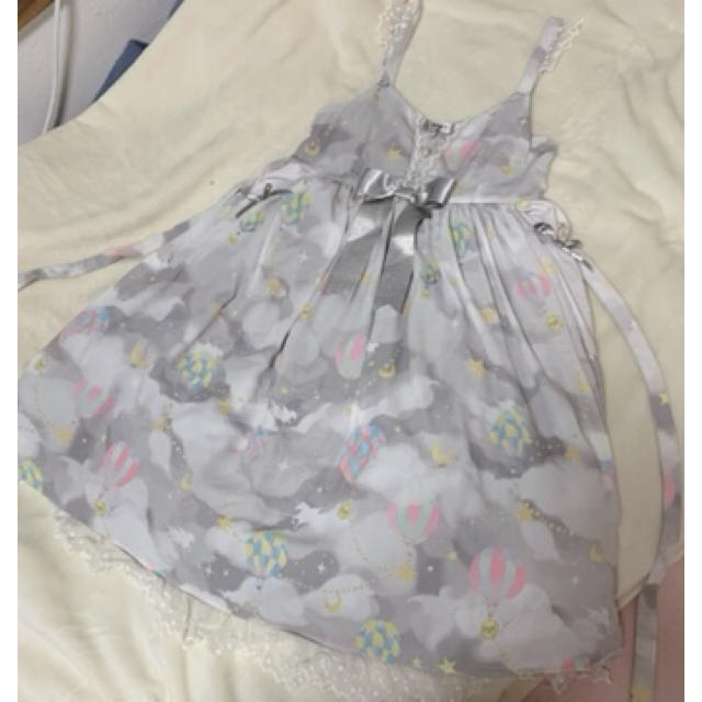 Angelic Pretty(アンジェリックプリティー)のままま様専用風船と雲lolitaジャンパースカート最終値下げ レディースのスカート(ひざ丈スカート)の商品写真