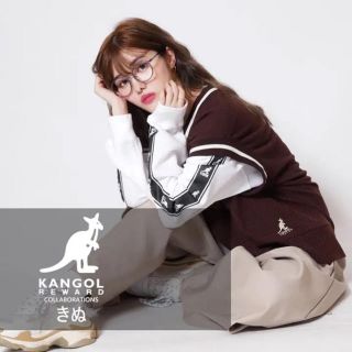 カンゴール(KANGOL)のYouTuberきぬちゃんコラボ♡カンゴール♡ニットベスト(ベスト/ジレ)