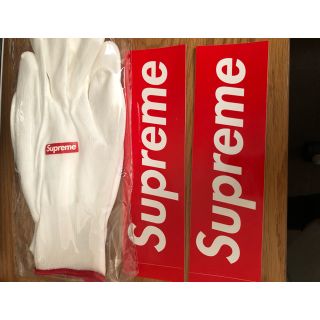 シュプリーム(Supreme)のsupreme  手袋　ノベルティー　2020aw ボックスロゴステッカー付き(手袋)