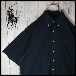 ポロラルフローレン(POLO RALPH LAUREN)の90s　ポロラルフローレン　刺繍ワンポイント　ビッグサイズ　半袖　BDシャツ　(シャツ)