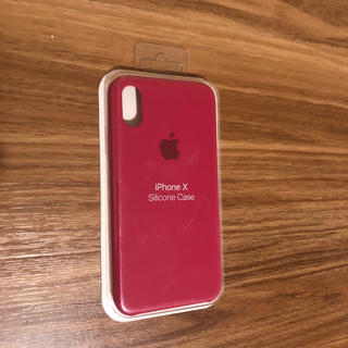 アップル(Apple)のiPhoneX/XS シリコンケース　ピンクサンド　新品未開封　最短発送(iPhoneケース)