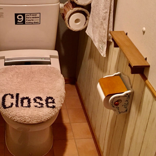 陶器のトイレットペーパーホルダーの通販 by くろのまめこ's 陶器のトイレットペーパーホルダーの通販 by くろのまめこ's
