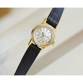 オメガ(OMEGA)の美品 オメガ デビル カットガラス ゴールド 手巻き レディース Omega(腕時計)