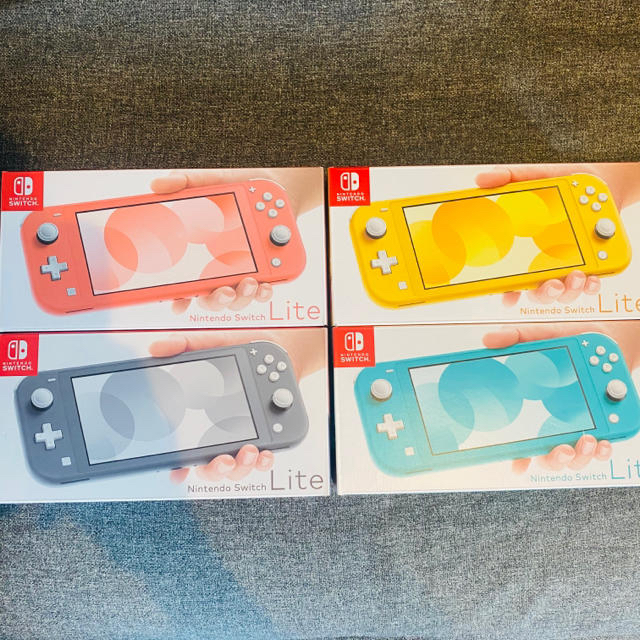 Nintendo Switch Lite コーラル イエロー ターコイズ グレー