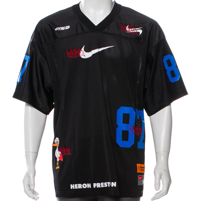 heron preston nike フットボールシャツ　Sサイズ