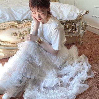 【Yumiko Ooyama様ご専用】acka tulle skirt(ロングスカート)