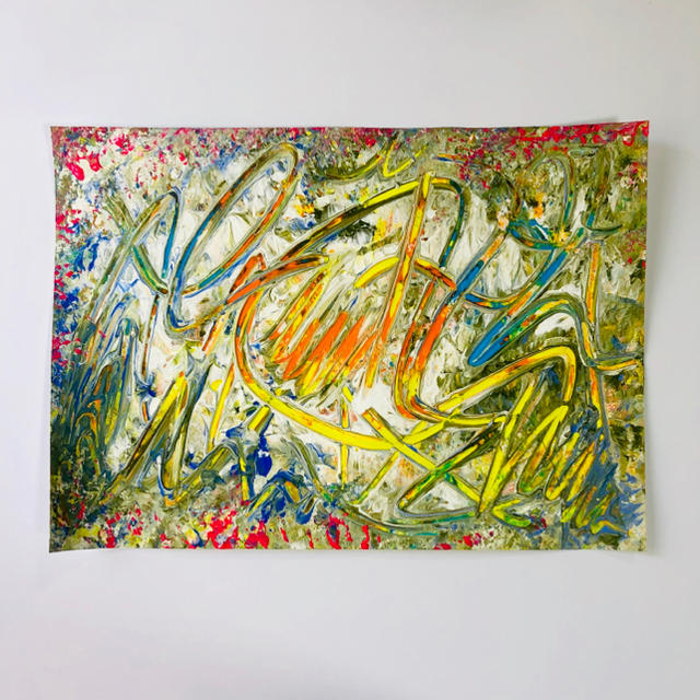 衝撃】オリジナルアート 絵画 原画 雑貨 B5サイズ 額なしの通販 by