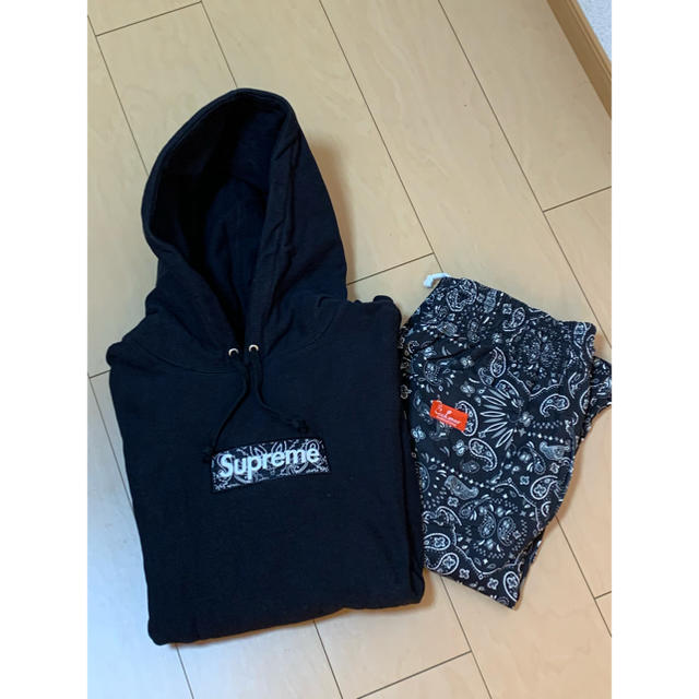 Supreme Bandana Box Logo Hooded シェフパンツ