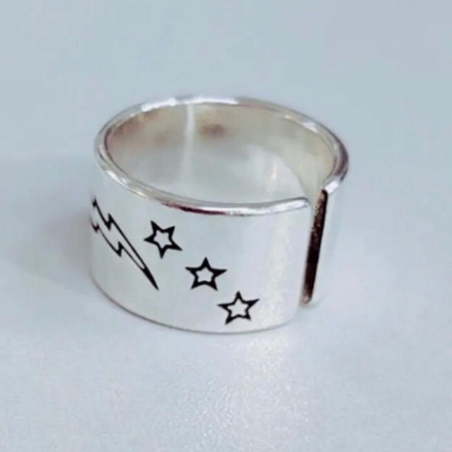 アレルギー シルバーリング スマイル スマイリー ヴィンテージ 9号〜15号 アクセサリーの通販 by ま