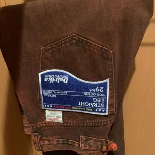 サンシー(SUNSEA)のDAIRIKU WASH N’WEARDenimPantsオレンジdairiku(デニム/ジーンズ)