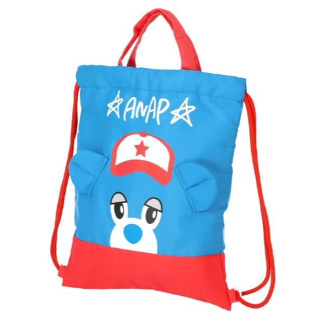 ANAP Kids(アナップキッズ)の♪新品　ＡＮＡＰキッズ　キャラクター2WAYナップサック　ブルー♪ キッズ/ベビー/マタニティのこども用バッグ(リュックサック)の商品写真