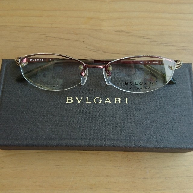 BVLGARI眼鏡280レッド | フリマアプリ ラクマ