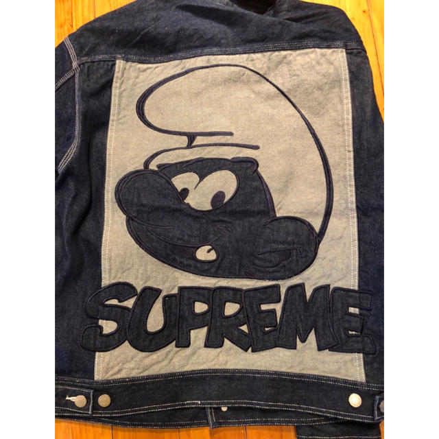 Supreme(シュプリーム)のSupreme Smurfs Denim Trucker Jacket メンズのジャケット/アウター(Gジャン/デニムジャケット)の商品写真