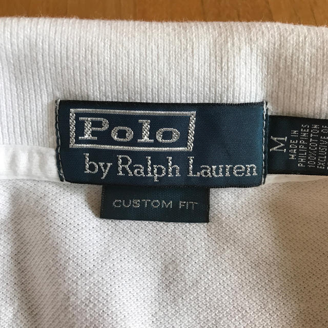 POLO RALPH LAUREN(ポロラルフローレン)のさく様専用です！ラルフローレン　ポロシャツ　白　メンズM メンズのトップス(ポロシャツ)の商品写真