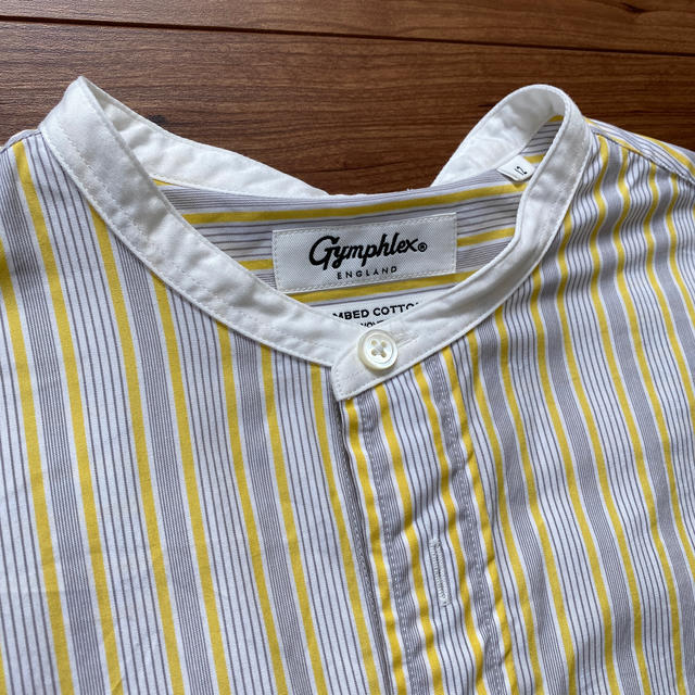 GYMPHLEX(ジムフレックス)のジムフレックス　バンドカラーシャツワンピース レディースのワンピース(ひざ丈ワンピース)の商品写真