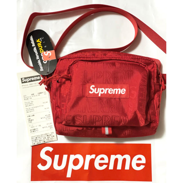 Supreme 23FW leather shoulder bag brack商品の状態は新品未使用