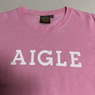 エーグル(AIGLE)のAIGLE エーグル Tシャツ L ピンク(Tシャツ/カットソー(半袖/袖なし))