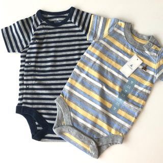 ベビーギャップ(babyGAP)のbaby Gap ボーダーロンパース2枚セット☆(ロンパース)