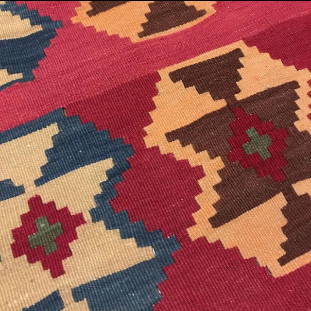 ペルシャ絨毯 (ユニーク品) No:27152の通販 by ペルシャ絨毯のasa's shop｜ラクマ オールドキリム リビング ラグ NEW得価