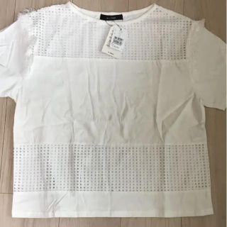 ダブルクローゼット(w closet)の未使用！ダブルクローゼット　フリンジTシャツ(Tシャツ(半袖/袖なし))