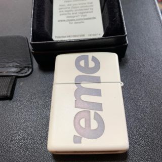 SUPREME Zippo 白