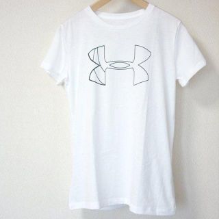 アンダーアーマー(UNDER ARMOUR)の新品L★アンダーアーマー白ビッグロゴTシャツホワイト(Tシャツ(半袖/袖なし))