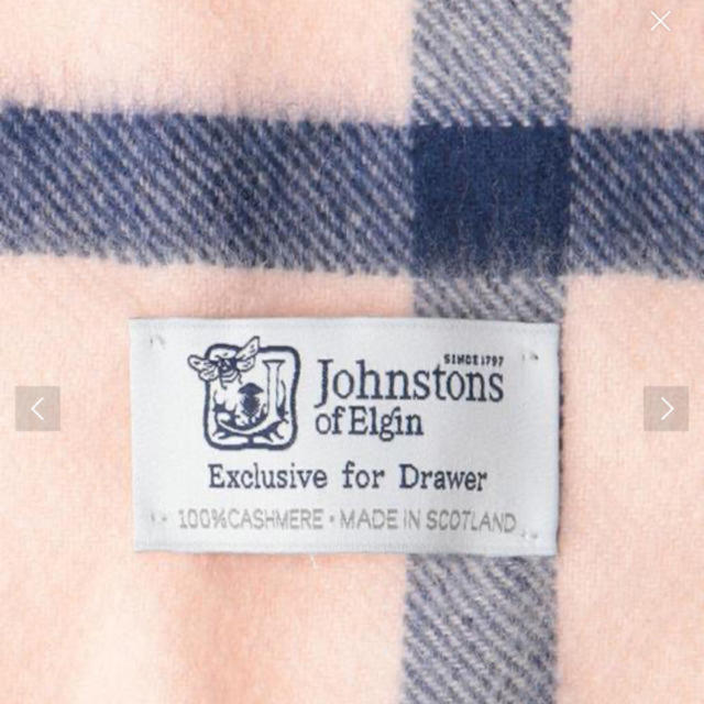 2020 drawer 別注 ジョンストンズ ストール johnstones - ファッション小物