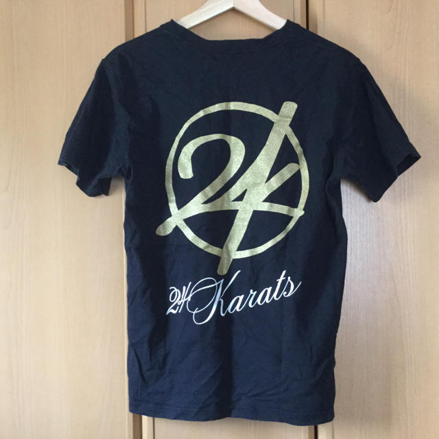 24karats(トゥエンティーフォーカラッツ)の24karats ロゴ Tシャツ　黒　金　白　半袖 メンズのトップス(Tシャツ/カットソー(半袖/袖なし))の商品写真