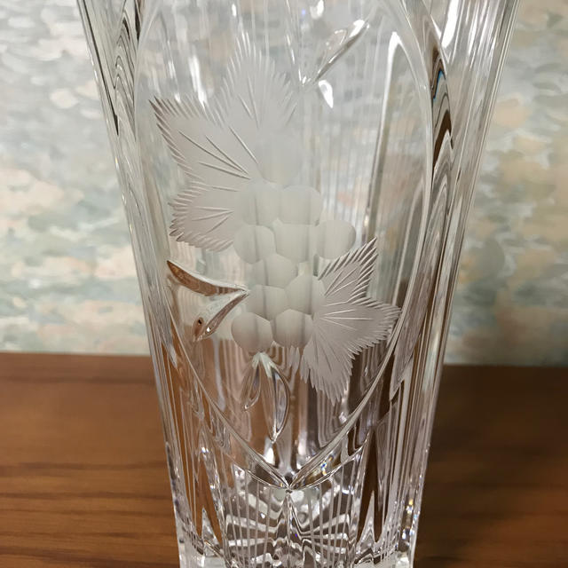 BOHEMIA Cristal - チェコ・ボヘミア クリスタルカットガラス 花入れ