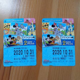 ディズニー(Disney)のディズニーリゾート　モノレール　2day pass(遊園地/テーマパーク)