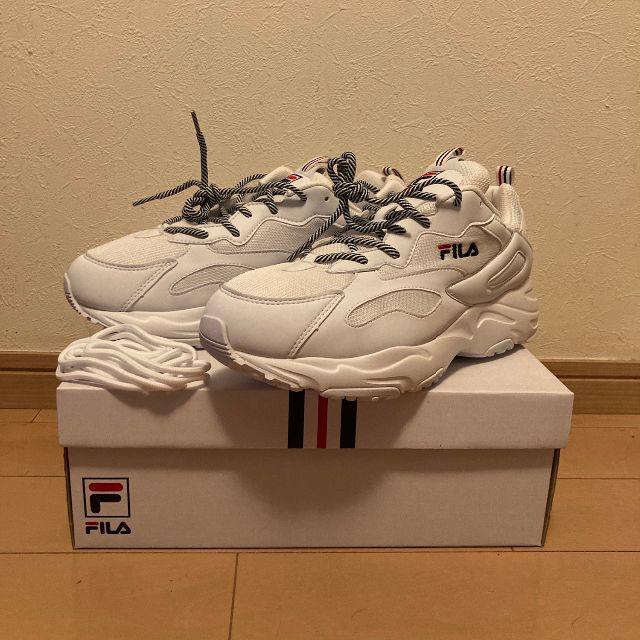 天然皮革合成繊維アウトソール[新品] 28.0cm | FILA | RAY TRACER | WHITE