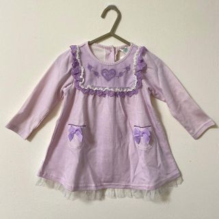 マザウェイズ(motherways)の【未使用品】motherways Baby  ストライプワンピース&ブルマ(ワンピース)