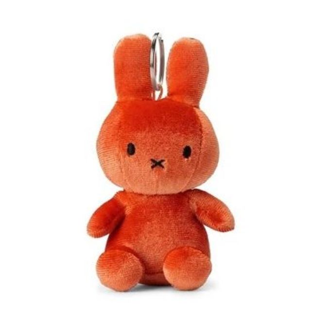 miffy(ミッフィー)の【ミッフィーぬいぐるみベルベットキーリング】オレンジ橙Orange/天鵞絨光沢 レディースのファッション小物(キーホルダー)の商品写真