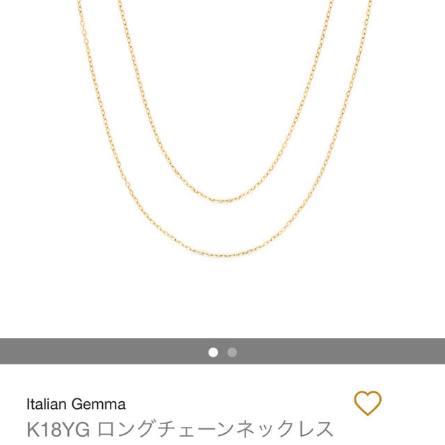 italian Gemma k18YGネックレス レディースのアクセサリー(ネックレス)の商品写真