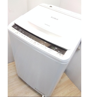 ヒタチ(日立)のRay0020様専用　ガラストップ　インバーター式　ビートウォッシュ　ホワイト(洗濯機)