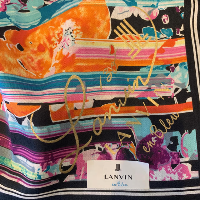 LANVIN en Bleu(ランバンオンブルー)のココ様へ。LANVIN en bleu 大判ハンカチ レディースのファッション小物(ハンカチ)の商品写真