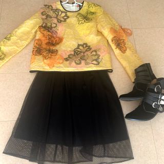 エムエスジイエム(MSGM)のM S G M  総レース　レースアプリケ付き(シャツ/ブラウス(長袖/七分))