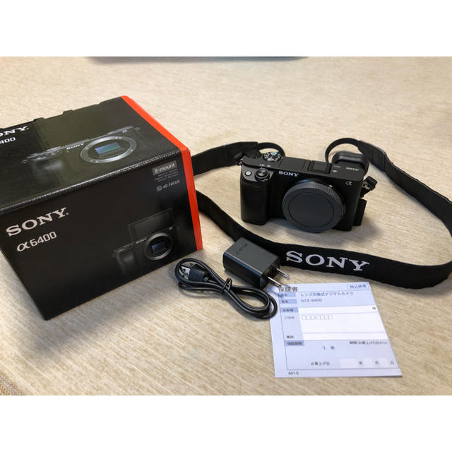 カメラ美品 SONY α6400 ミラーレス一眼カメラ ボディ 本体 黒 ブラック