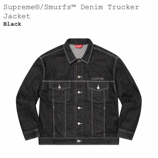 Supreme(シュプリーム)のSupreme Smurfes Denim Trucker Jacket メンズのジャケット/アウター(Gジャン/デニムジャケット)の商品写真