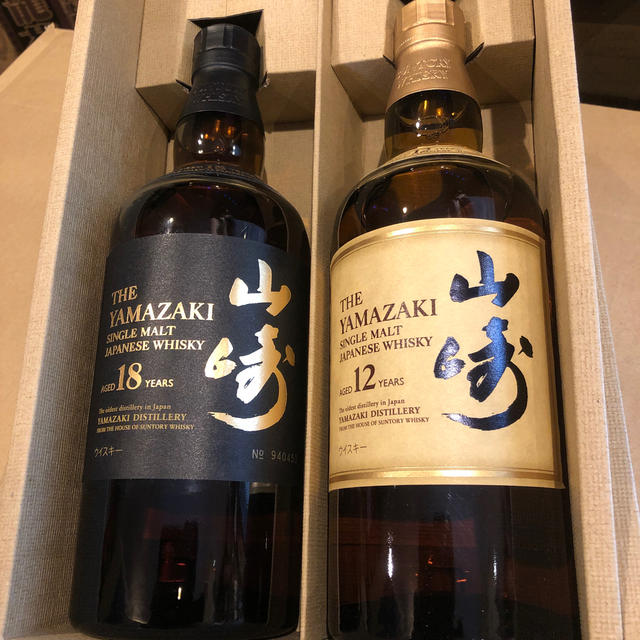 山崎18年 700ml 1本 山崎12年 700ml 1本　飲みくらべセット